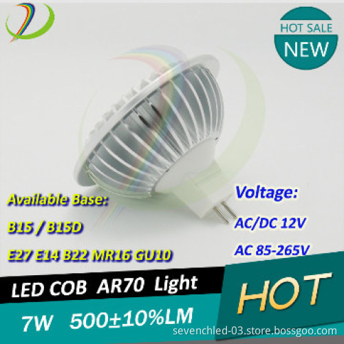 LED Spotlight 7W AR70 LED GU10 MR16 CRI>80 3000K Dimmable AR70 220v